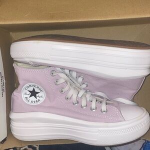 Purple high top converse